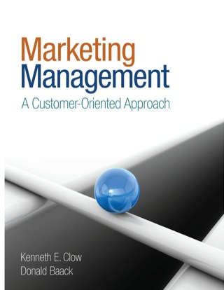 Cover image: Marketing Management: A Customer-Oriented Approach 1st edition 9781412963121
