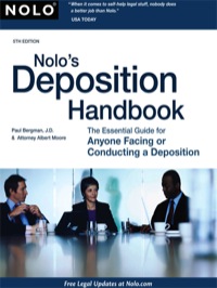 Cover image: Nolo's Deposition Handbook 5th edition 9781413311990