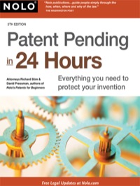 Cover image: Patent Pending in 24 Hours 5th edition 9781413310726