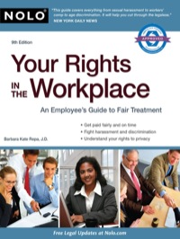 Cover image: Your Rights in the Workplace 9th edition 9781413312102