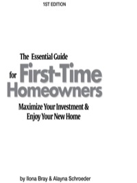 Cover image: Essential Guide for First Time Homeowners 1st edition 9781413308952