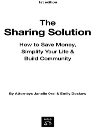Cover image: Sharing Solution, The 1st edition 9781413310214