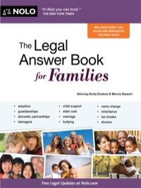 Cover image: Legal Answer Book for Families, The 1st edition 9781413313734
