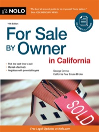 Cover image: For Sale By Owner in California 10th edition 9781413310955