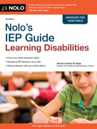 Cover image: Nolo's IEP Guide: Learning Disabilities 5th edition 9781413313239