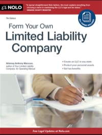Cover image: Form Your Own Limited Liability Company 7th edition 9781413316247