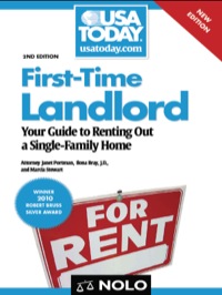 Cover image: First-Time Landlord: Your Guide to Renting Out a Single-Family Home 2nd edition 9781413316278
