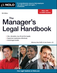 Cover image: Manager's Legal Handbook, The 6th edition 9781413316384