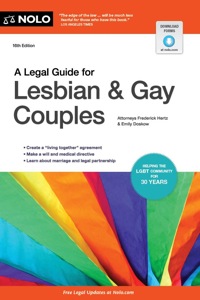 Cover image: Legal Guide for Lesbian & Gay Couples, A 16th edition 9781413316810