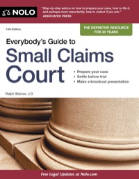 Cover image: Everybody's Guide to Small Claims Court 14th edition 9781413316889