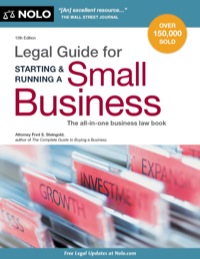 Cover image: Legal Guide for Starting 13th edition 9781413317398