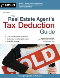 Cover image: Real Estate Agent's Tax Deduction Guide, The 2nd edition 9781413317640