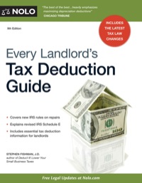 Cover image: Every Landlord’s Tax Deduction Guide 9th edition 9781413317688