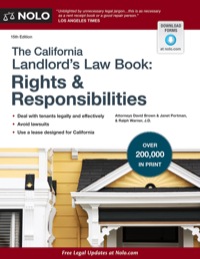 Cover image: California Landlord's Law Book, The: Rights 15th edition 9781413318531