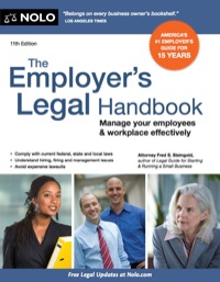 Cover image: Employer's Legal Handbook, The: Manage Your Employees 11th edition 9781413318883