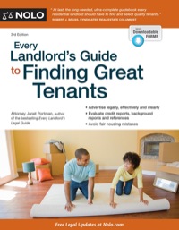 Imagen de portada: Every Landlord's Guide to Finding Great Tenants 3rd edition 9781413318920
