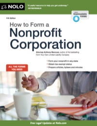 Cover image: How to Form a Nonprofit Corporation (National Edition) 11th edition 9781413318968