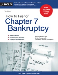 Cover image: How to File for Chapter 7 Bankruptcy 3rd edition 9781413319378