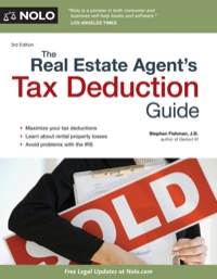 Cover image: Real Estate Agent's Tax Deduction Guide, The 4th edition 9781413320015