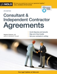 表紙画像: Consultant & Independent Contractor Agreements 8th edition 9781413320619