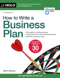 Imagen de portada: How to Write a Business Plan 12th edition 9781413320787