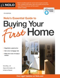 Imagen de portada: Nolo's Essential Guide to Buying Your First Home 5th edition 9781413321180