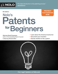 Imagen de portada: Nolo's Patents for Beginners 8th edition 9781413321524