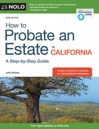 Imagen de portada: How to Probate an Estate in California 23rd edition 9781413322194