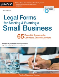 Cover image: Legal Forms for Starting & Running a Small Business 9th edition 9781413322255