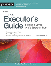 Imagen de portada: Executor's Guide, The: Settling a Loved One's Estate or Trust 7th edition 9781413322293