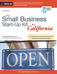 Imagen de portada: Small Business Start-Up Kit for California, The 11th edition 9781413322316