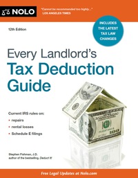 صورة الغلاف: Every Landlord's Tax Deduction Guide 12th edition 9781413322392