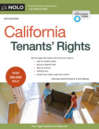 表紙画像: California Tenants' Rights 20th edition 9781413322651
