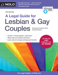Cover image: Legal Guide for Lesbian & Gay Couples, A 18th edition 9781413322798