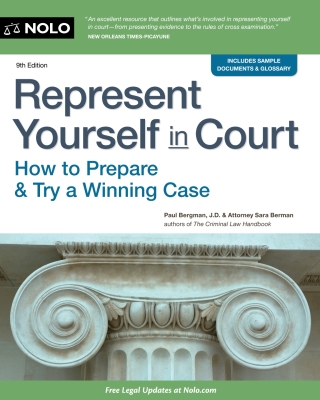 Cover image: Represent Yourself in Court 9th edition 9781413323085