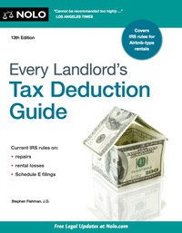 Titelbild: Every Landlord's Tax Deduction Guide 13th edition 9781413323313