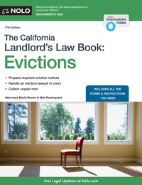 Cover image: California Landlord's Law Book, The 17th edition 9781413323610