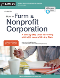 Imagen de portada: How to Form a Nonprofit Corporation (National Edition) 13th edition 9781413323894