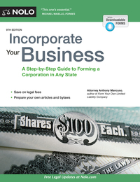 Omslagafbeelding: Incorporate Your Business 9th edition 9781413323917