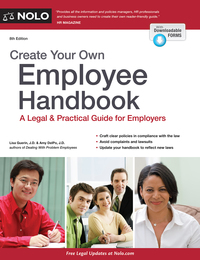 Cover image: Create Your Own Employee Handbook 8th edition 9781413323979
