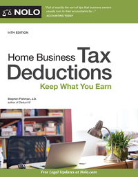 Omslagafbeelding: Home Business Tax Deductions 14th edition 9781413324150