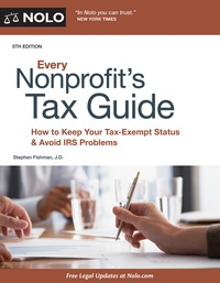 Omslagafbeelding: Every Nonprofit's Tax Guide 5th edition 9781413324198