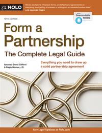 Cover image: Form a Partnership 10th edition 9781413324464