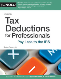 Cover image: Tax Deductions for Professionals 13th edition 9781413324600