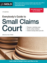 Imagen de portada: Everybody's Guide to Small Claims Court 17th edition 9781413324907