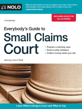 Imagen de portada: Everybody's Guide to Small Claims Court 17th edition 9781413324907