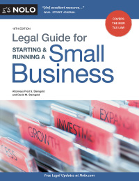 Cover image: Legal Guide for Starting & Running a Small Business 16th edition 9781413326130