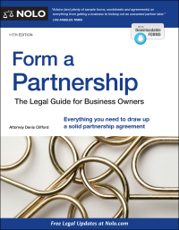 Cover image: Form a Partnership 11th edition 9781413327892