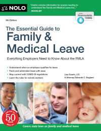 Cover image: Essential Guide to Family & Medical Leave, The 6th edition 9781413328721