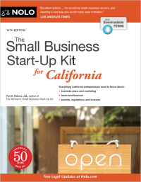 Imagen de portada: Small Business Start-Up Kit for California, The 14th edition 9781413329476